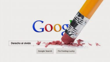 Derecho al olvido RGPD
