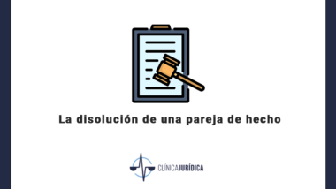 La disolución de una pareja de hecho