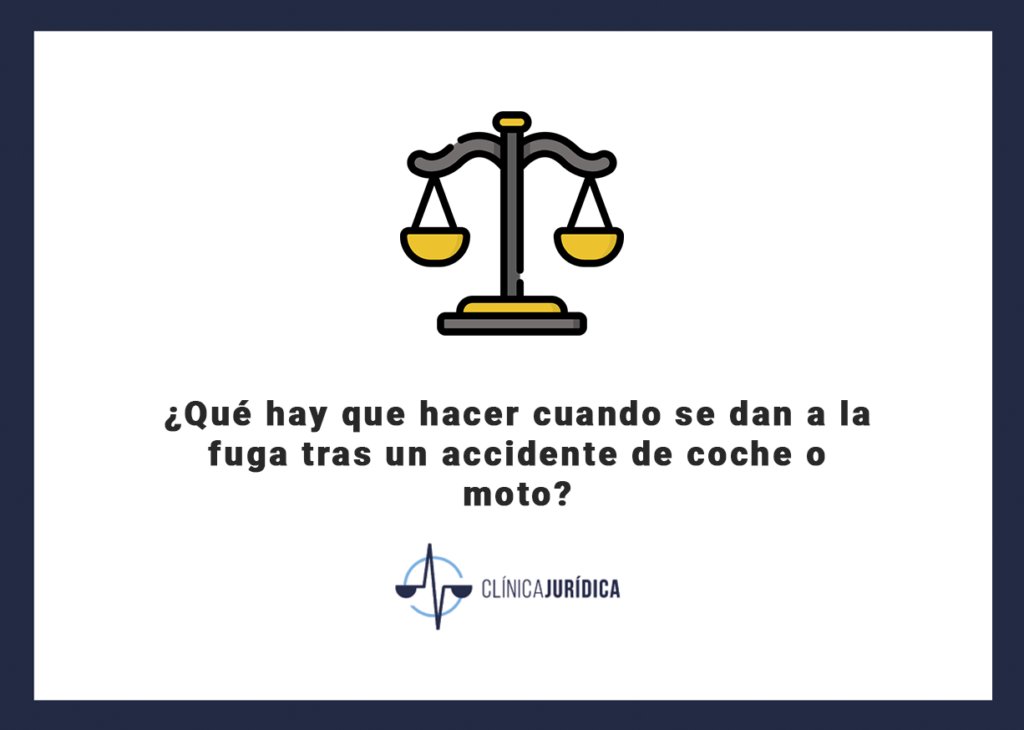 Qué hay que hacer cuando se dan a la fuga tras un accidente de coche o moto