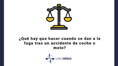 Qué hay que hacer cuando se dan a la fuga tras un accidente de coche o moto
