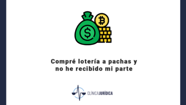 Compré lotería a pachas y no he recibido mi parte